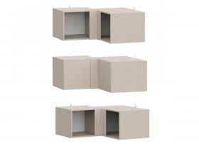 Антресоль (АН50+АН75+планка) Эккервуд (меланж) в Купино - kupino.mebel-nsk.ru | фото
