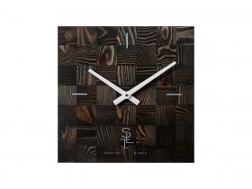 Часы настенные SLT 5195 CHESS BLACK WOOD в Купино - kupino.mebel-nsk.ru | фото