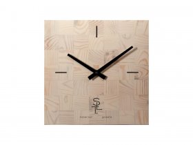 Часы настенные SLT 5196 CHESS WHITE WOOD в Купино - kupino.mebel-nsk.ru | фото