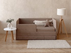 Диван-кровать Happy (капучино) в Купино - kupino.mebel-nsk.ru | фото