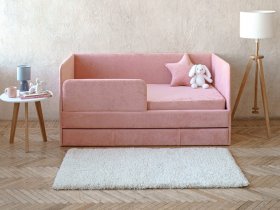 Диван-кровать Happy (коралловый) в Купино - kupino.mebel-nsk.ru | фото