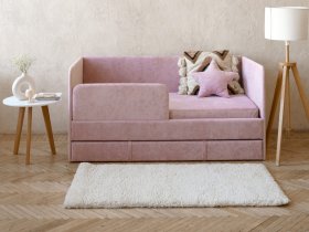 Диван-кровать Happy (розовый) в Купино - kupino.mebel-nsk.ru | фото