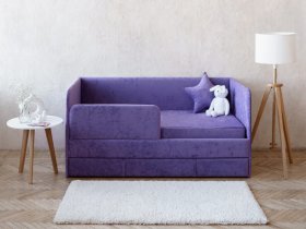 Диван-кровать Happy (сиреневый) в Купино - kupino.mebel-nsk.ru | фото