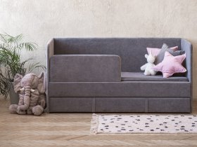 Диван-кровать Happy (темно-серый) в Купино - kupino.mebel-nsk.ru | фото