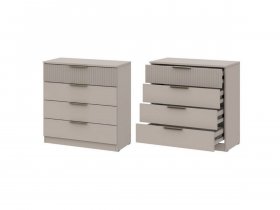 Комод 4 ящика (ЛДСП/МДФ) Эккервуд (меланж) в Купино - kupino.mebel-nsk.ru | фото