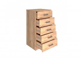 Комод Км004.1 Ирина (дуб крафт золотой) в Купино - kupino.mebel-nsk.ru | фото