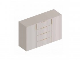 Комод с 4 ящ., 2створ. «Тефия» (тефия/софт сантьяго) в Купино - kupino.mebel-nsk.ru | фото
