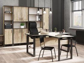 Комплект Гермес лофт (дуб крафт серый) в Купино - kupino.mebel-nsk.ru | фото