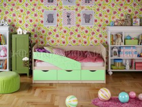 Кровать детская Бабочки 1,8 м в Купино - kupino.mebel-nsk.ru | фото