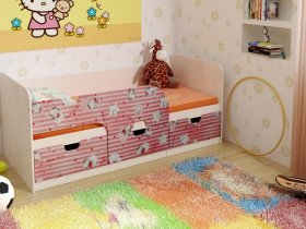 Кровать детская с ящиками 1,86 Минима Hello Kitty в Купино - kupino.mebel-nsk.ru | фото