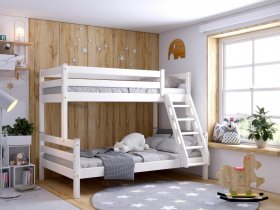 Кровать двухъярусная Адель (белый) в Купино - kupino.mebel-nsk.ru | фото