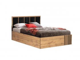 Кровать двуспальная с подъем. мех. 1,6 м Либерти 51.20 в Купино - kupino.mebel-nsk.ru | фото