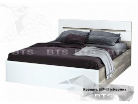Кровать двуспальная 1,6 м  Наоми КР-11 в Купино - kupino.mebel-nsk.ru | фото
