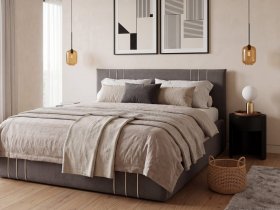 Кровать двуспальная 1,6м с подъем. мех. Леванте в Купино - kupino.mebel-nsk.ru | фото