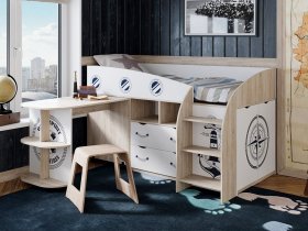 Кровать комбинированная «Немо» в Купино - kupino.mebel-nsk.ru | фото