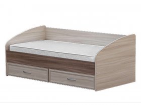 Кровать односпальная с ящиками 0,9 м-1 в Купино - kupino.mebel-nsk.ru | фото