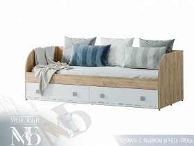 Кровать с ящиками Тренд КР-01 в Купино - kupino.mebel-nsk.ru | фото