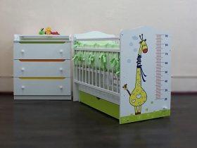 Кроватка детская Жираф с маятником в Купино - kupino.mebel-nsk.ru | фото