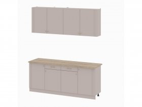 Кухонный гарнитур 2,0м Одетта (меланж/дуб сонома) в Купино - kupino.mebel-nsk.ru | фото