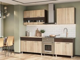 Кухонный гарнитур Босфор 2,0м (дуб сонома/венге) в Купино - kupino.mebel-nsk.ru | фото