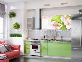 Кухонный гарнитур Яблоневый цвет в Купино - kupino.mebel-nsk.ru | фото