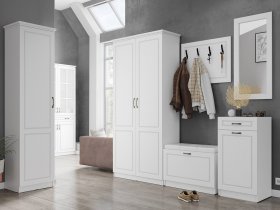 Модульная прихожая Апполия прихожая (белый/белый дуб) в Купино - kupino.mebel-nsk.ru | фото