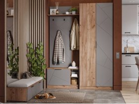 Модульная прихожая Орегон в Купино - kupino.mebel-nsk.ru | фото