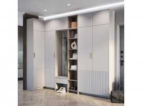 Модульная прихожая Пандора (кашемир/MF03) в Купино - kupino.mebel-nsk.ru | фото