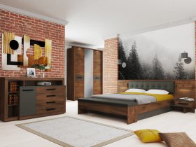 Модульная спальня Глазго в Купино - kupino.mebel-nsk.ru | фото