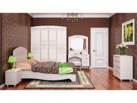 Модульная спальня Каролина в Купино - kupino.mebel-nsk.ru | фото
