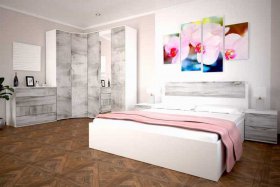 Модульная спальня Сорренто в Купино - kupino.mebel-nsk.ru | фото