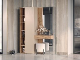 Прихожая Ева (кашемир/дуб вотан) в Купино - kupino.mebel-nsk.ru | фото