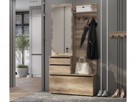 Прихожая ПР-04 Энигма (венге/дуб каньон) в Купино - kupino.mebel-nsk.ru | фото