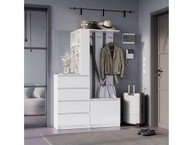 Прихожая Симпл ПР-04 (белый) в Купино - kupino.mebel-nsk.ru | фото