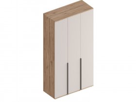 Шкаф 3-ств Сицилия (дуб альпийский/тефия) в Купино - kupino.mebel-nsk.ru | фото