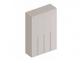 Шкаф четырехстворчатый «Тефия» (тефия/софт сантьяго) в Купино - kupino.mebel-nsk.ru | фото