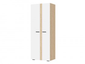 Шкаф двухстворчатый ШК-02 Санса (дуб сонома/белый) в Купино - kupino.mebel-nsk.ru | фото