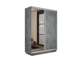Шкаф-купе двухдверный Экспресс-2 (ЛДСП/зеркало) в Купино - kupino.mebel-nsk.ru | фото