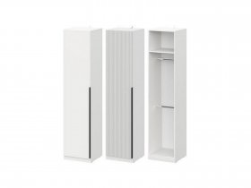 Шкаф ШК-50 Эккервуд (белый) в Купино - kupino.mebel-nsk.ru | фото