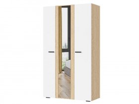 Шкаф трехстворчатый ШК-03 Санса (дуб сонома/белый) в Купино - kupino.mebel-nsk.ru | фото