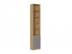 Стеллаж Бостон СЖ-001 (дуб крафт золотой/серый шифер) в Купино - kupino.mebel-nsk.ru | фото