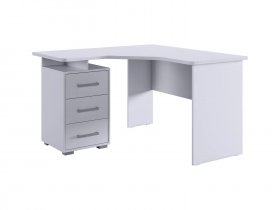 Стол компьютерный 1200 угловой Лайт-2 (белый/белый) в Купино - kupino.mebel-nsk.ru | фото