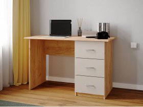 Стол письменный Сити-1 (дуб крафт золотой/кашемир) в Купино - kupino.mebel-nsk.ru | фото