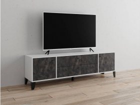 Тумба под ТВ Парус-10 (белый/мальта грей) в Купино - kupino.mebel-nsk.ru | фото