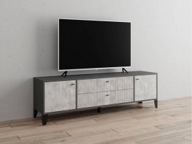 Тумба под ТВ Парус-10 (графит/мальта) в Купино - kupino.mebel-nsk.ru | фото