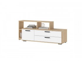Тумба под ТВ ТВ-01 Санса (дуб сонома/белый) в Купино - kupino.mebel-nsk.ru | фото