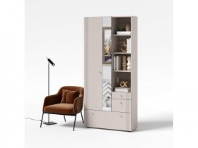 Вешалка с зеркалом ВШ1 Одетта (дуб эндгрей/меланж) в Купино - kupino.mebel-nsk.ru | фото